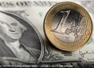 Dollar edges down, European inflation data lift euro